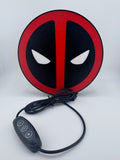 Deadpool LED Wall Light USB Powered Night Lamp