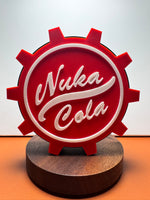 Fallout Nuke Cola LED Lamp Light Box Decor for Gaming Stream Setup 3dPrinted