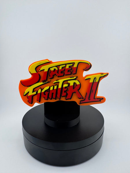 Street Fighter 2 - 3D Printed Logo Magnet – Retro Gamer Desk or Wall Art
