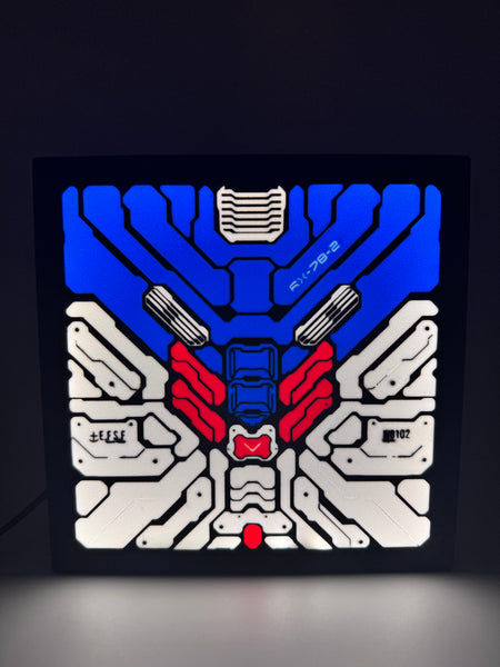Gundam LED Lamp – 3D Printed Light Box for Anime Fans & Gamers