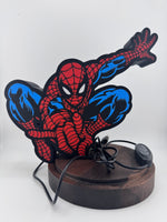 Spider-Man 3D Printed LED Lamp Gaming Room Light Box