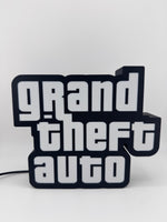 Grand Theft Auto LED Lamp Light Box Decor Gaming Room, Stream Setup 3d Printed